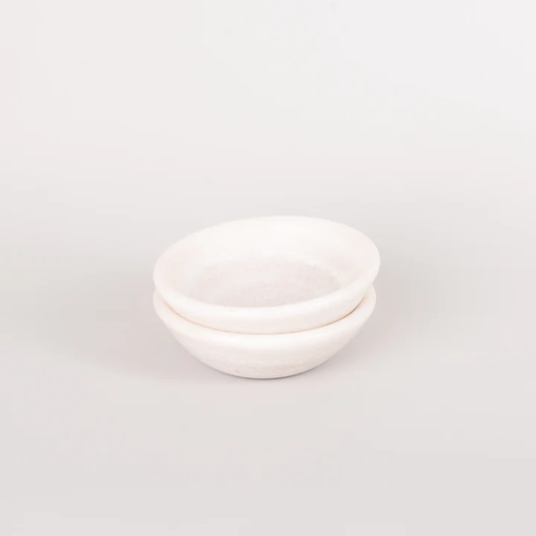 Mini Marble Ravi Bowl / White