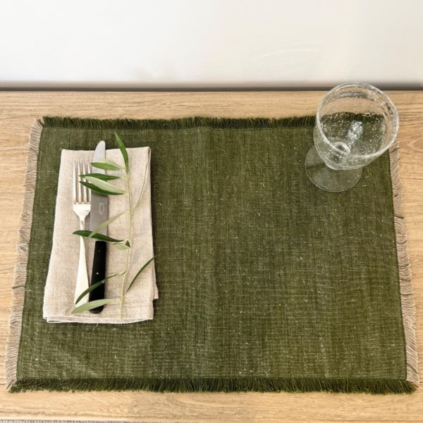 Placemat Rectangle / Olive