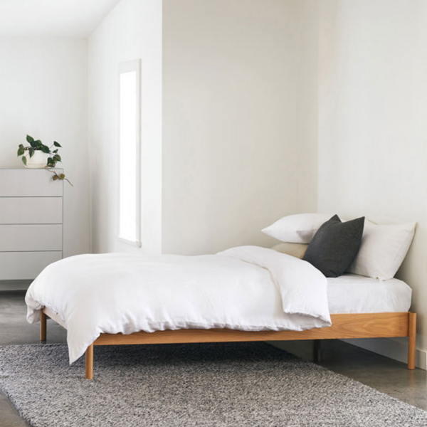 Linen Duvet Cover Super King / White Home Goods Hardware