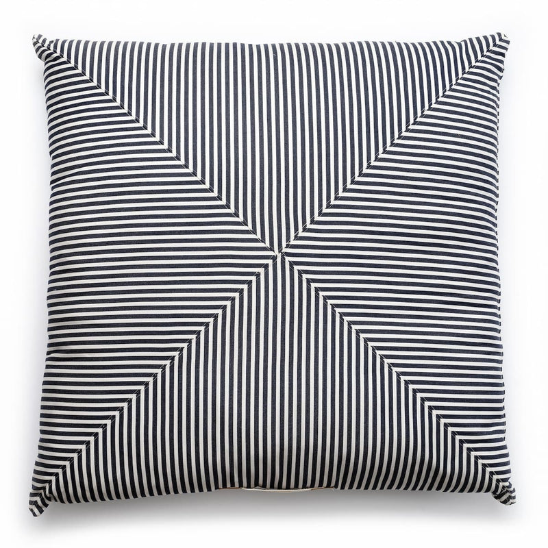 Floor Pillow / Laurens Navy Stripe