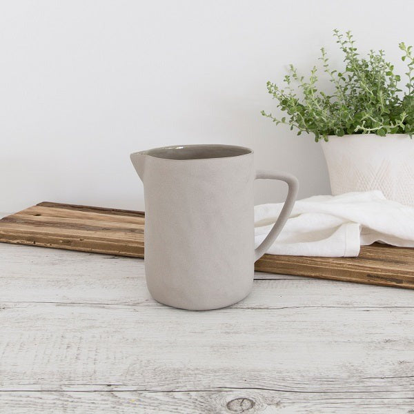 Flax Milk Jug / Grey Home Goods Hardware