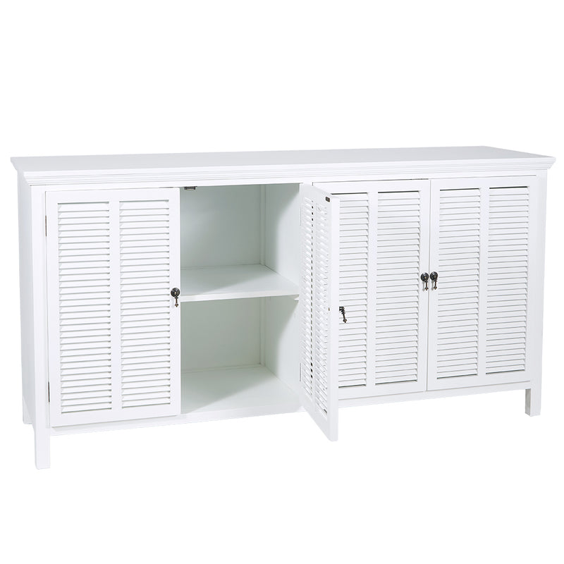 Louvre 4 Door Buffet / White