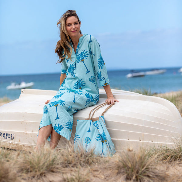 Los Cabos Maxi Dress / Blues