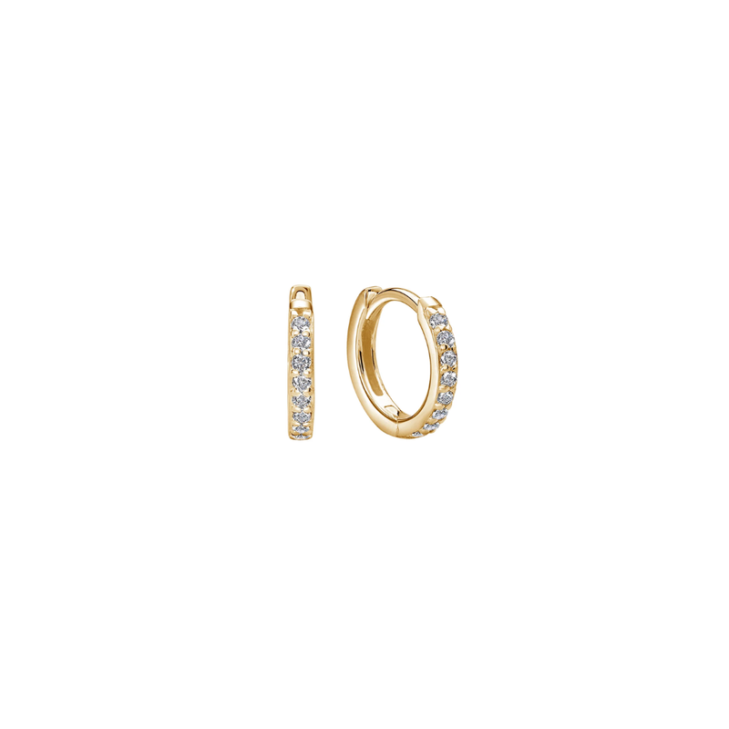 11mm Huggies / 18kt Yellow Gold Plate