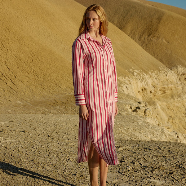 Finn Dress / Orchid Stripe