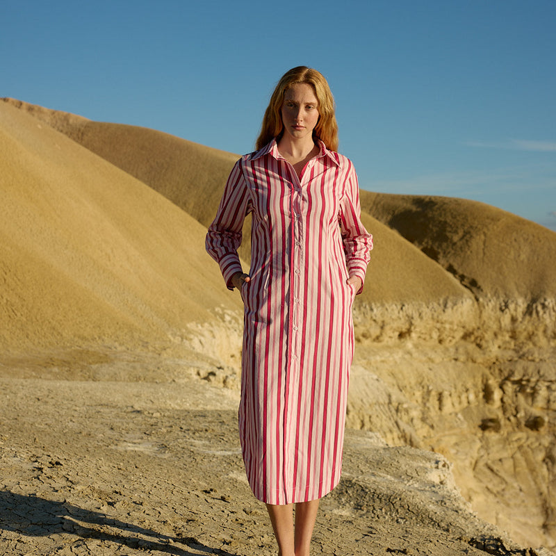 Finn Dress / Orchid Stripe