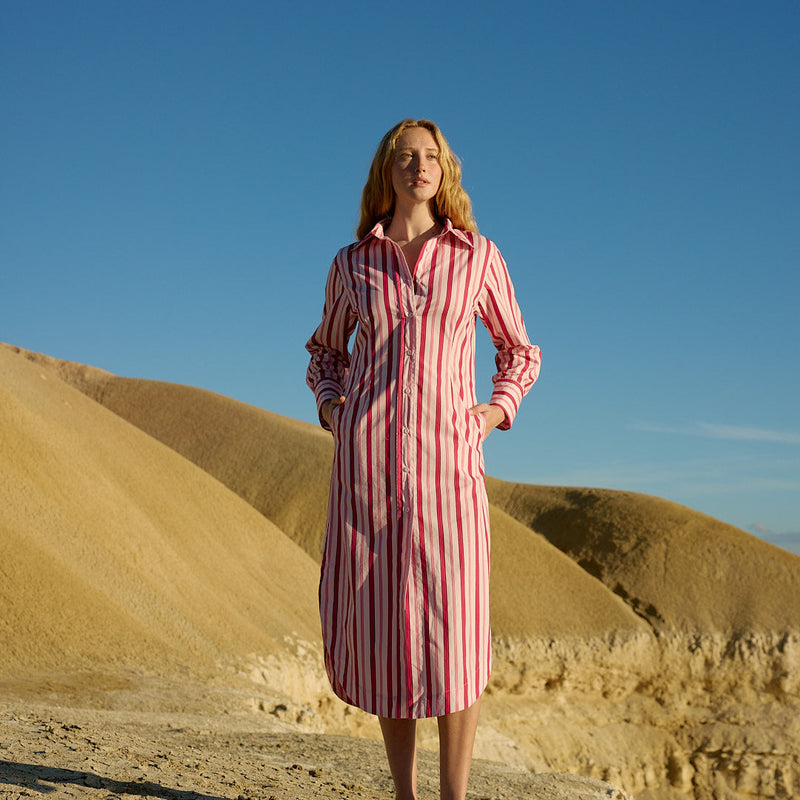 Finn Dress / Orchid Stripe