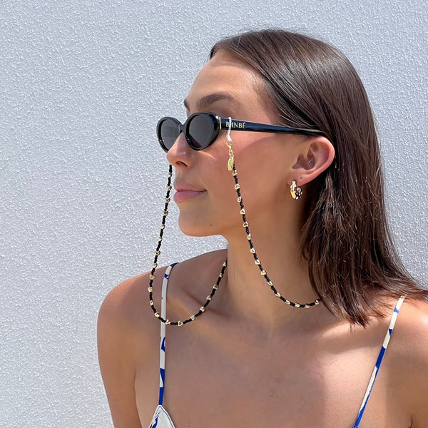 Sunglass Chain / Love Black