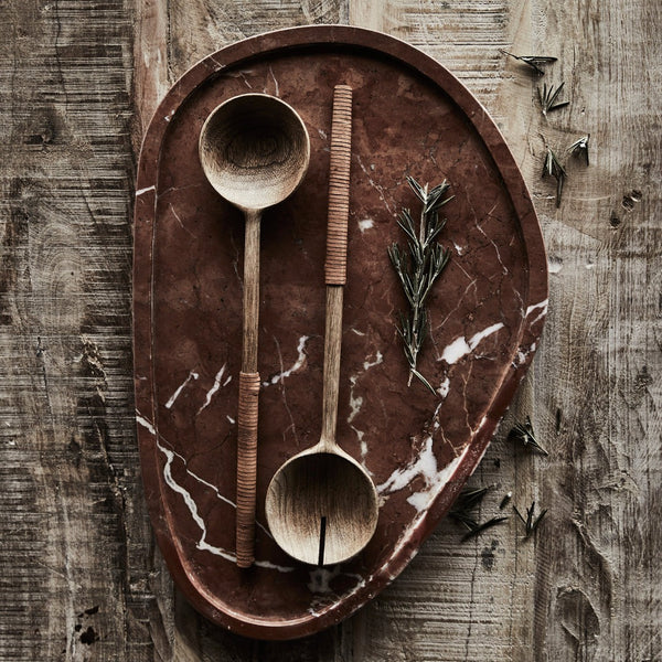 Island Wooden Salad Servers