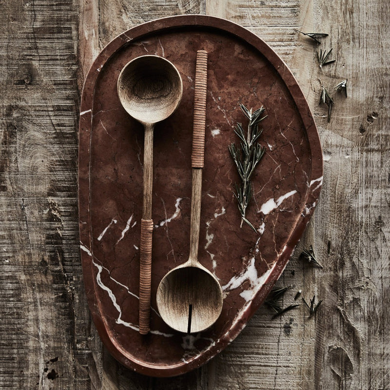Island Wooden Salad Servers