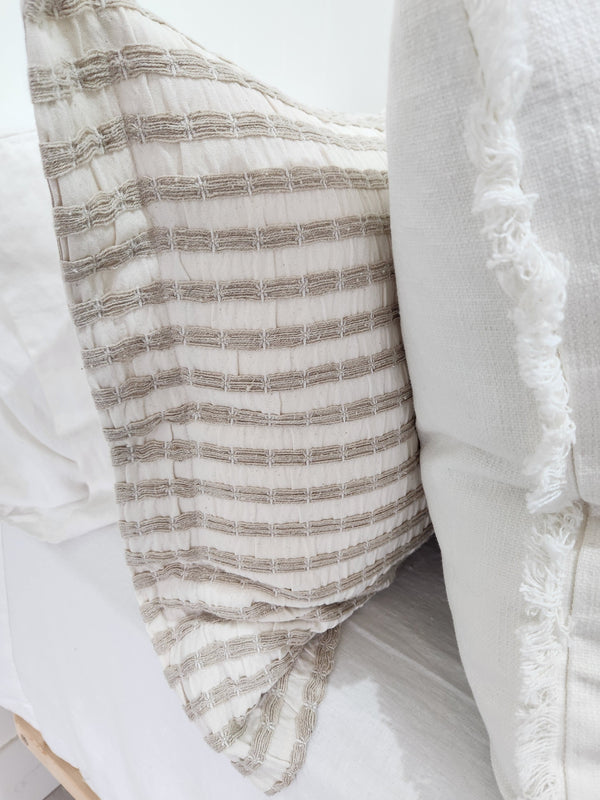 Troyes Jacquard Doona Set / Striped