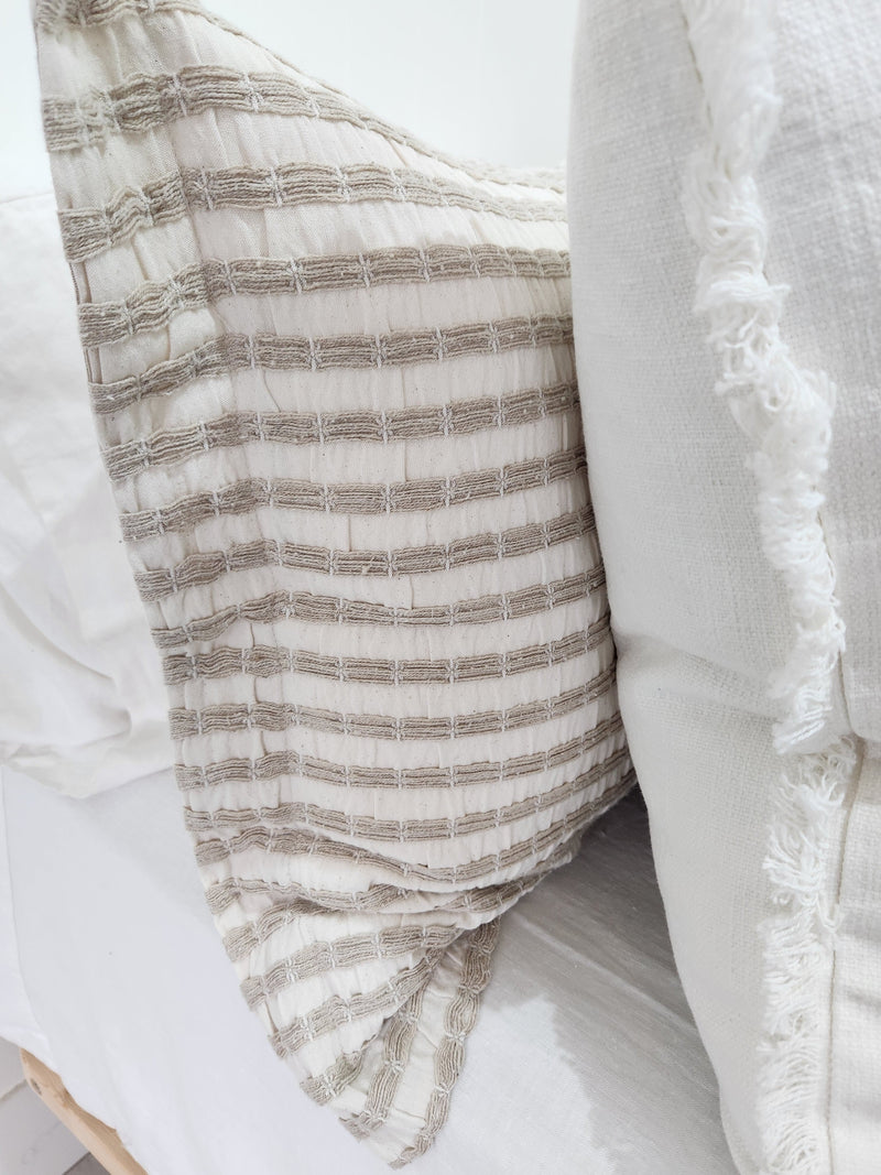 Troyes Jacquard Doona Set / Striped