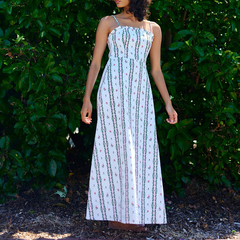 Molly Dress / Antique Rose Stripe
