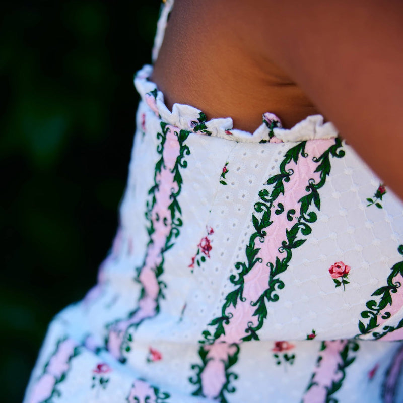 Molly Dress / Antique Rose Stripe