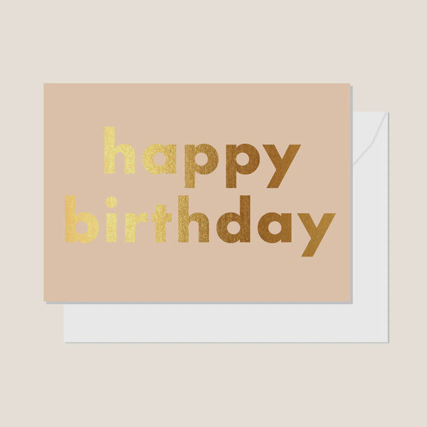 Birthday Card / Latte