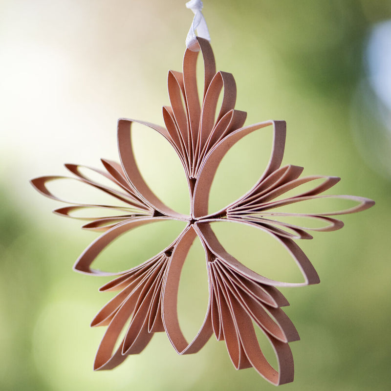 Quilling Star Paper Ornament 3pc Set / Flaxseed