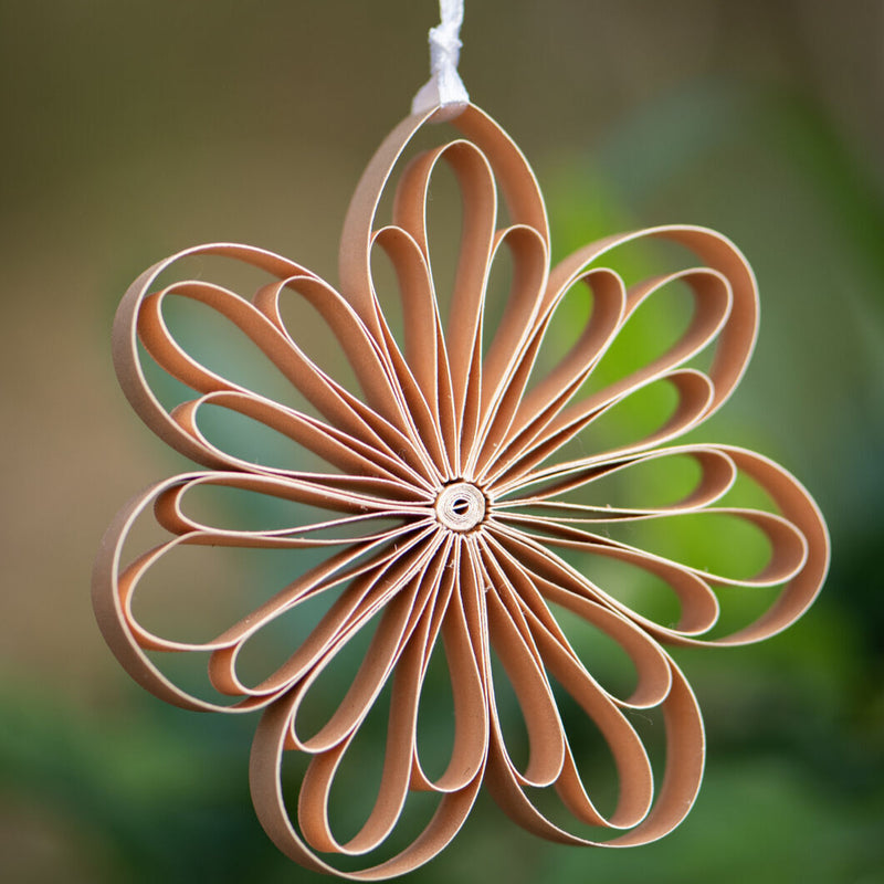 Quilling Star Paper Ornament 3pc Set / Flaxseed