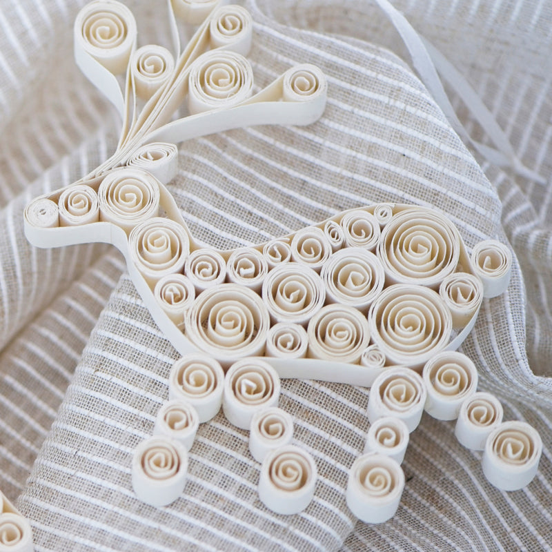 Quilling Reindeer Duo / Off White