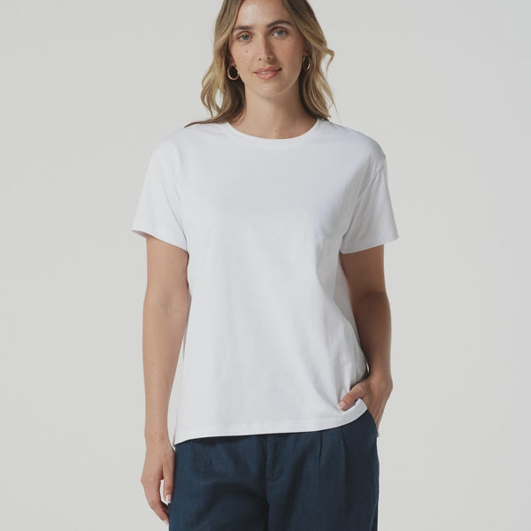 Basic Crew Neck Tee / White