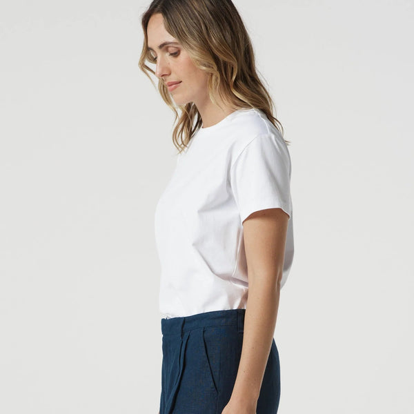 Basic Crew Neck Tee / White