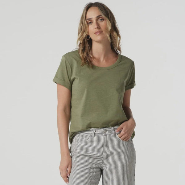 Crew Neck Tee / Sage