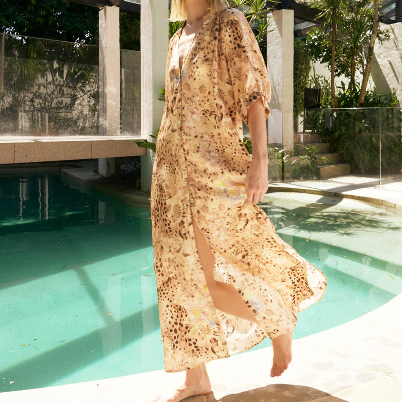 Taylor Ankle Dress / Cheetah