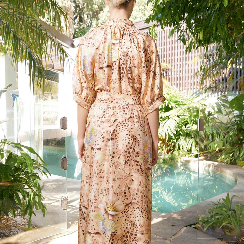 Taylor Ankle Dress / Cheetah