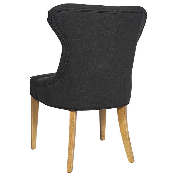 Haven Buttonback Dining Chair / Charcoal