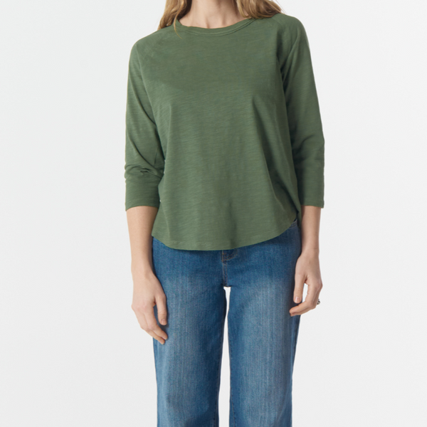 3/4 Raglan Sleeve Tee / Fairway Green