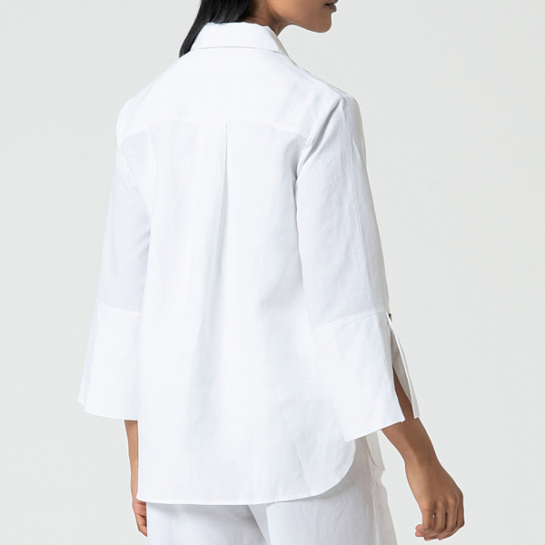 3/4 Sleeve Shirt / White