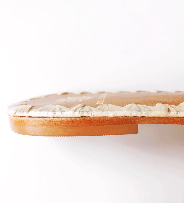 Zinia Raffia Slides / Off White