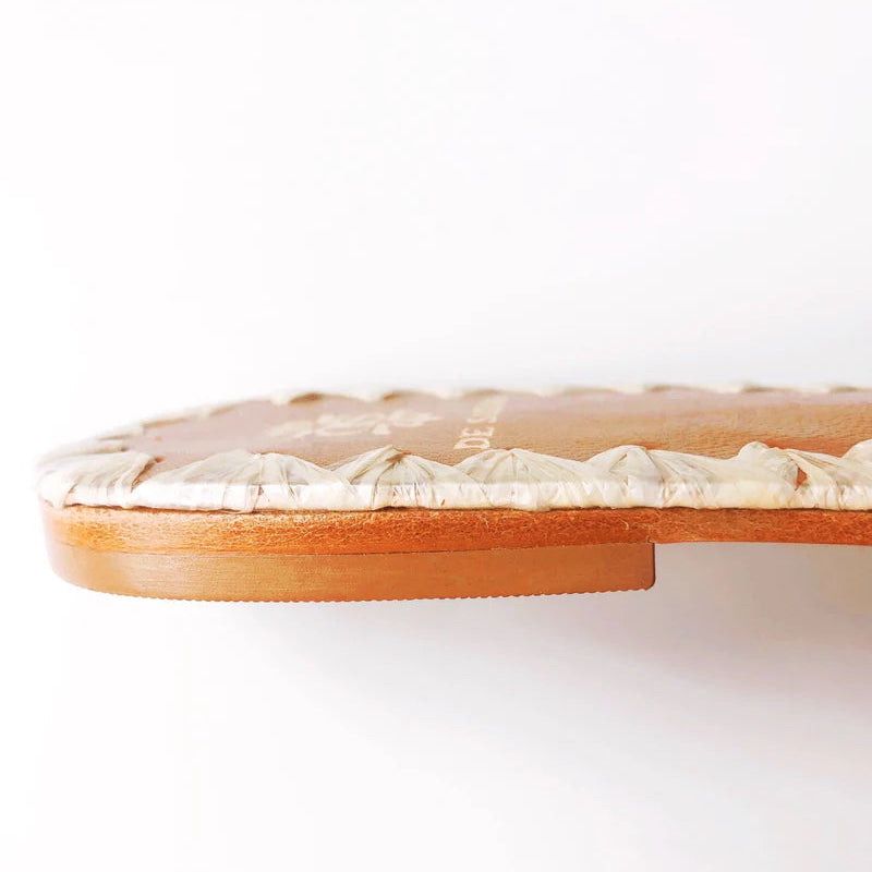 Zinia Raffia Slides / Palo Santo