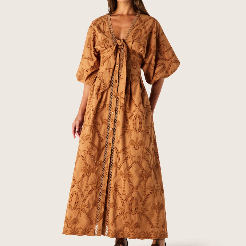 Alicia Midi Dress / Nutshell