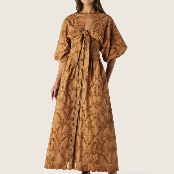 Alicia Midi Dress / Nutshell