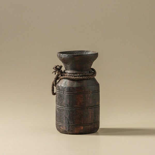 Vintage Indian Decorative Pot / Tall