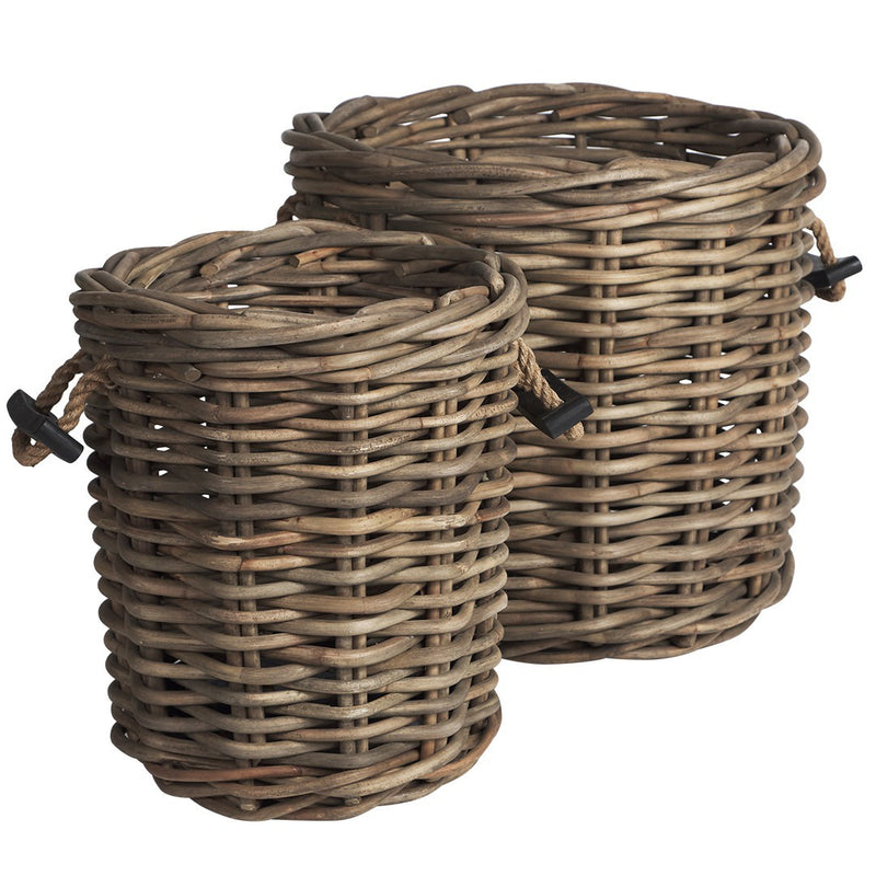 Corbeille Roper Round Baskets Set/2 Bundle