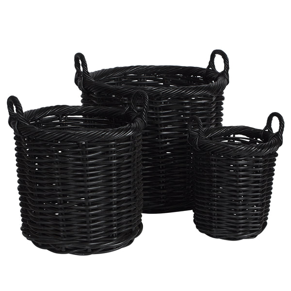 Corbeille Round Basket Medium / Black