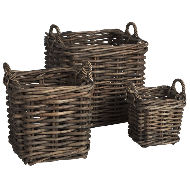 Corbeille Square Baskets Set/3 Bundle