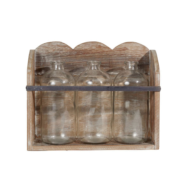 Bottles in Scalloped Stand