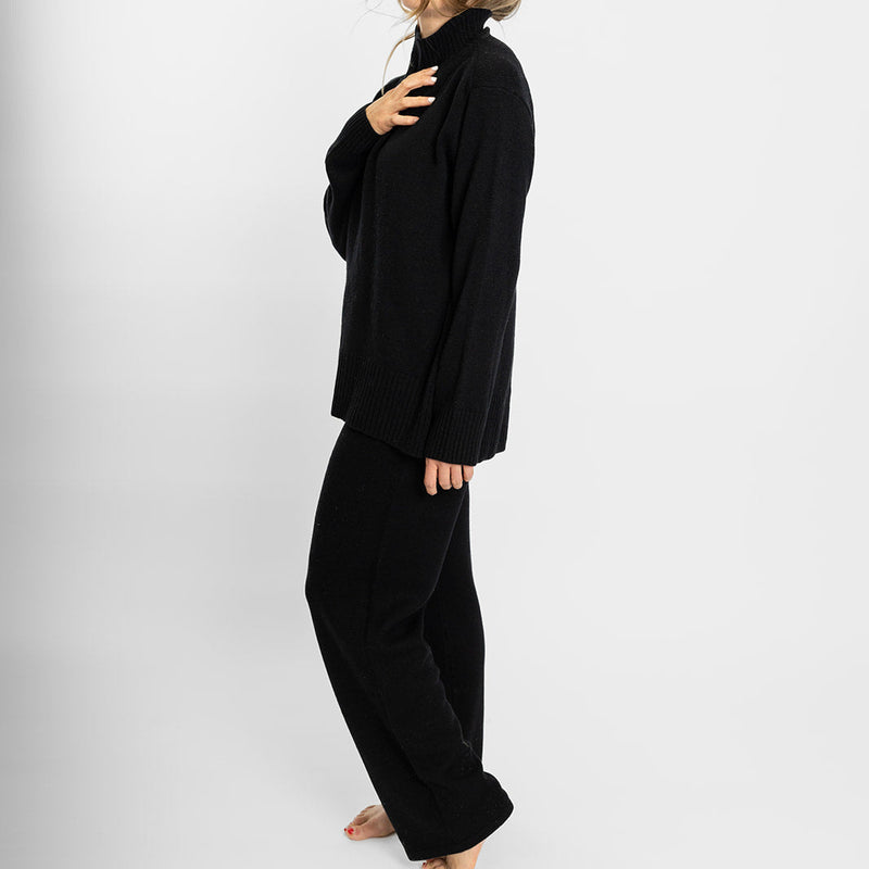 Wide Leg Pant / Black