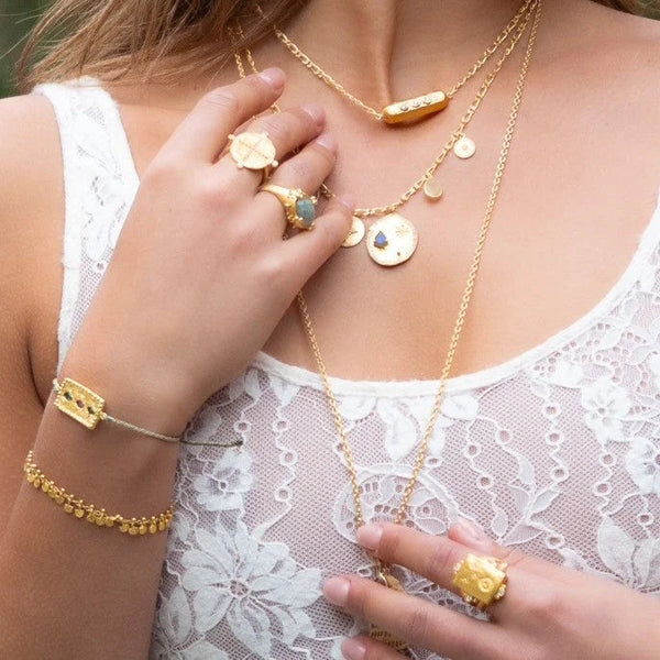 Amira Adjustable Bracelet / Green + Multi Tourmaline