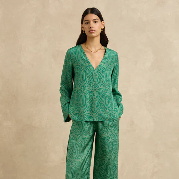 Anvi Top / Paisley Green
