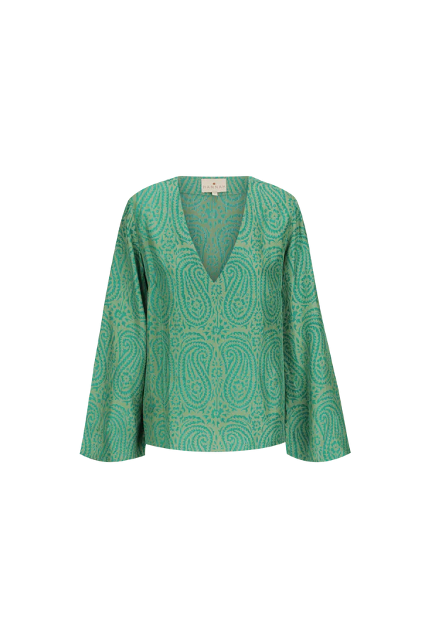 Anvi Top / Paisley Green