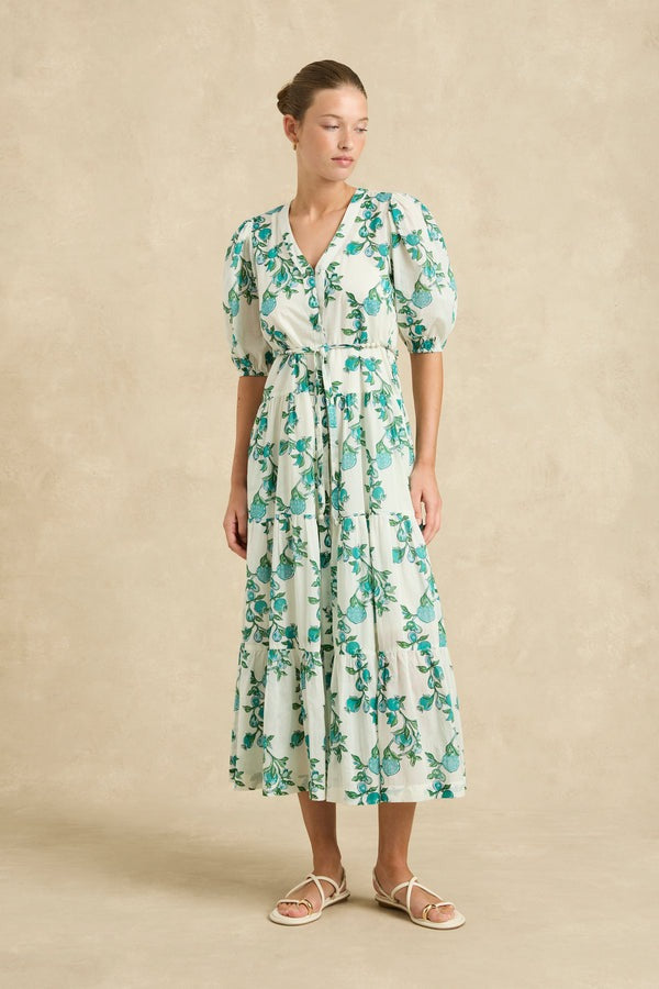 Anyeta Dress / Pomegranate Jade