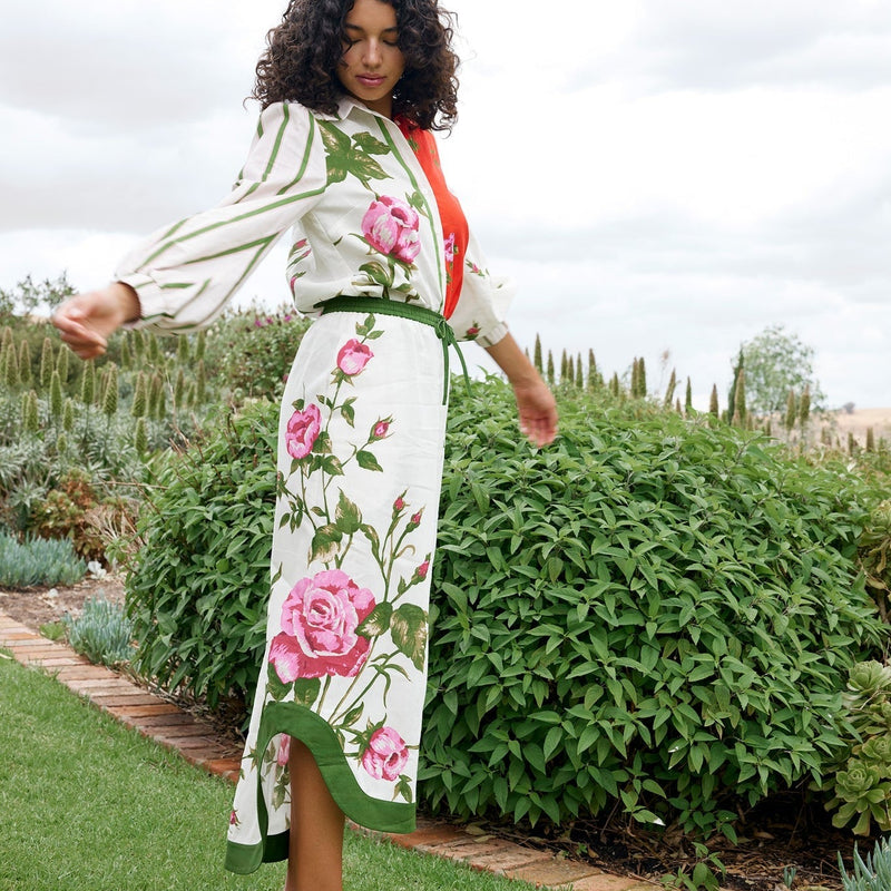 Rafferty Skirt / Ruby + Antique Rose