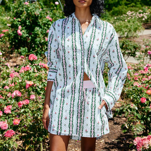 Buddy Shirt / Antique Rose Stripe