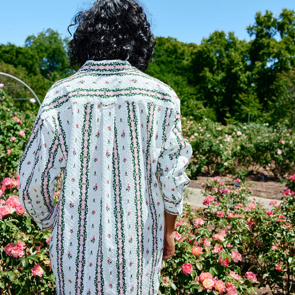 Buddy Shirt / Antique Rose Stripe