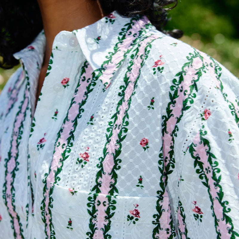 Buddy Shirt / Antique Rose Stripe