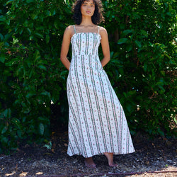 Molly Dress / Antique Rose Stripe