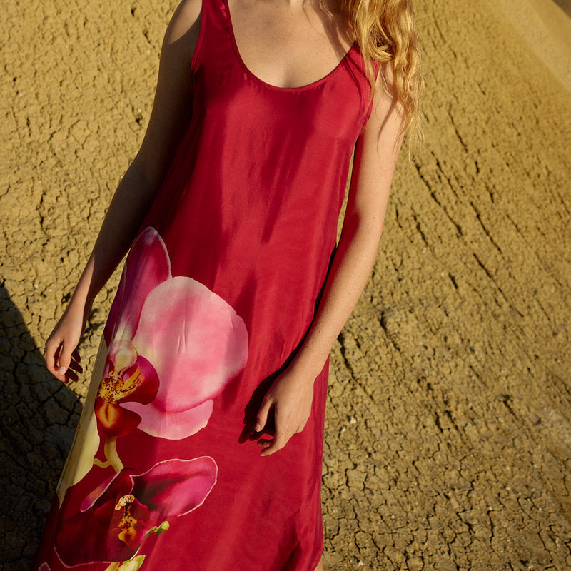 Poppy Dress / Redcurrant Phalae